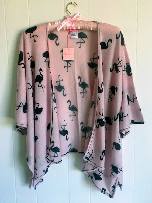 Pink Flamingo Kimono Cardigan [ SALE! ] - Knitwit